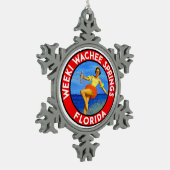 ウィーキワチー春フロリダウォータースキー スノーフレークピューターオーナメント (左)