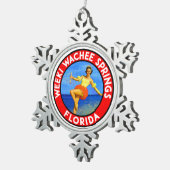 ウィーキワチー春フロリダウォータースキー スノーフレークピューターオーナメント (右)