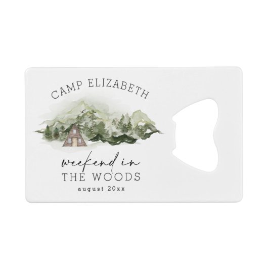 ウィークエンドインザウッズキャンプバチェロレッテ クレジットカード栓抜き (正面(横))