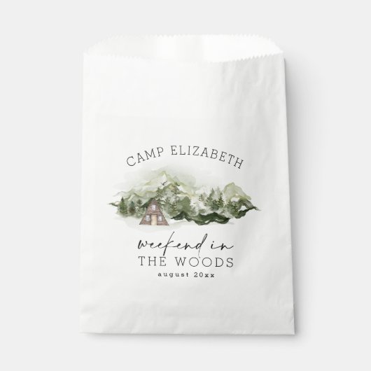 ウィークエンドインザウッズキャンプバチェロレッテ フェイバーバッグ (正面)