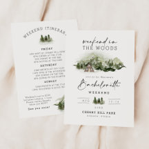 ウィークエンドインザウッズキャンプバチェロレッテ