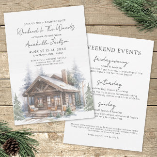 ウィークエンドインザウッズキャンプバチェロレッテ 招待状