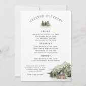 ウィークエンドインザウッズキャンプバチェロレッテ 招待状 (裏面)