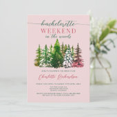 ウィークエンドインザウッズバチェロレッテほこりっぽいバラ 招待状 (スタンド正面)