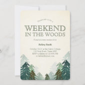 ウィークエンドインザウッズバチェロレッテゲートウェイ 招待状 (正面)