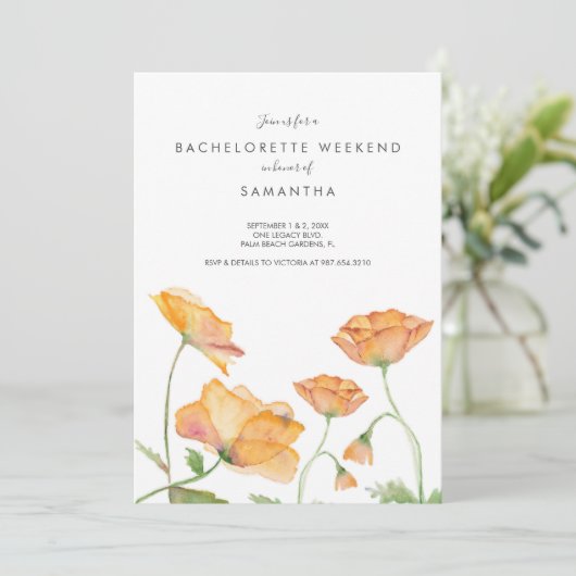 ウィークエンドインザウッズバチェロレッテ招待状 招待状 (スタンド正面)