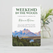 ウィークエンドインザウッズマウンテン素朴バクロレット 招待状 (スタンド正面)