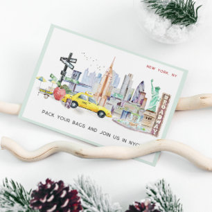 ウィークエンドゲタウェイNYC  ギフト旅行チケット伝票 招待状