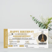 ウィークエンドゲートウェイ誕生日搭乗パスチケットInv 招待状 (スタンド正面)