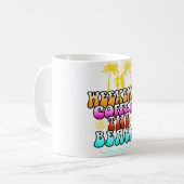 ウィークエンドコーヒーとビーチ コーヒーマグカップ (正面左)