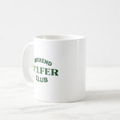 ウィークエンドゴルファークラブ - リラックスしたゴルフスタイル コーヒーマグカップ (正面左)