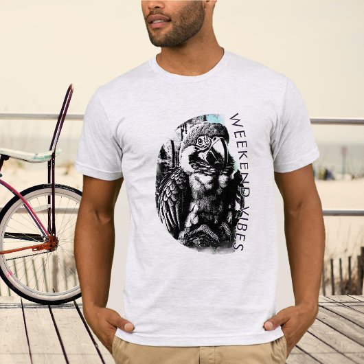 ウィークエンドバイブブラックグラフィックTシャツ Tシャツ