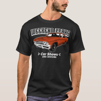 ウィークエンドプラン カーショーとレトロなクルージング Tシャツ