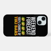 ウィークエンド予報 - ティキバー100% iPhone 15ケース (裏面横)