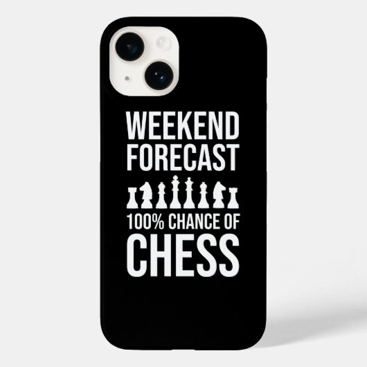 ウィークエンド予報 - 100% チェスの確率 Case-Mate iPhoneケース (裏面)