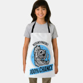 ウィークエンド予報 100% チャンス Tシャツ エプロン (インサイチュ)