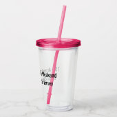 ウィークエンド（カスタマイズ可能） アクリルタンブラー (裏面)