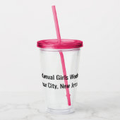 ウィークエンド（カスタマイズ可能） アクリルタンブラー (左)