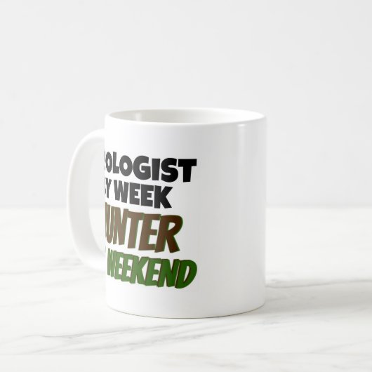 ウィークハンターによる泌尿器科医 コーヒーマグカップ (正面左)