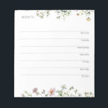 ウィークリーオーガナイザーとプランナー- Wildflower Meadow ノートパッド<br><div class="desc">ウィークリーオーガナイザーとプランナー – ワイルドフラワー草原</div>
