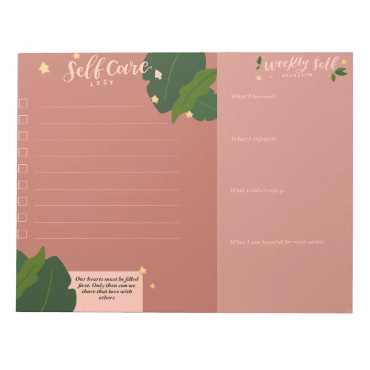 ウィークリーセルフ気に ノートパッド (正面)