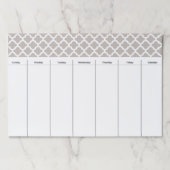 ウィークリーデスクプランナーラージ紙パッド ペーパーパッド (正面)