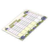 ウィークリープランナーとブルーベリー ノートパッド (アングル)