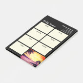 ウィークリープランナーサンセット絵画インTropics ポストイット (アングル)