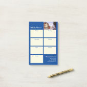 ウィークリープランナーニューベッドフォード絵画マサチューセッツ ポストイット (デスク上)