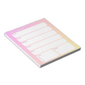 ウィークリープランナーノートパッド – 平日レイアウト ノートパッド (アングル)