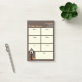 ウィークリープランナーハロウィンクラシックウィッチブラックドレス ポストイット (オフィス)