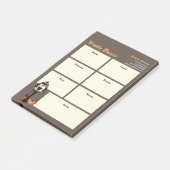 ウィークリープランナーハロウィンクラシックウィッチブラックドレス ポストイット (アングル)