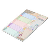 ウィークリープランナーファンタジーフェアリー数々のバタフライカラー ノートパッド (アングル)