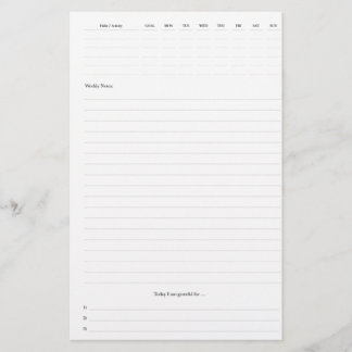 ウィークリープランナーページ