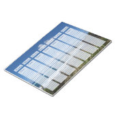 ウィークリープランナー海波写真撮影ビーチグラス ノートパッド (アングル)