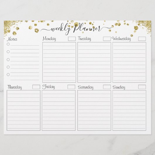 ウィークリープランナーTo Doカード チラシ (正面)