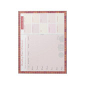 ウィークリーミールプランナーオータムメタル ノートパッド (回転)