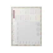 ウィークリーミールプランナーカラフルサークル ノートパッド (回転)