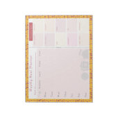 ウィークリーミールプランナーサマースクエア ノートパッド (回転)