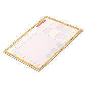 ウィークリーミールプランナーサマースクエア ノートパッド (アングル)