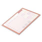 ウィークリーミールプランナーサマーライン ノートパッド (アングル)