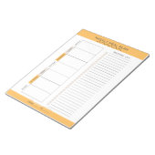 ウィークリーミールプランナーニュートラルカラー ノートパッド (アングル)