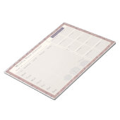 ウィークリーミールプランナーモーヴキティキャット ノートパッド (アングル)