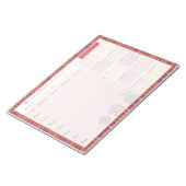 ウィークリーミールプランナー秋の重なり ノートパッド (アングル)