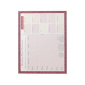 ウィークリーミールプランナー秋バラ ノートパッド (回転)