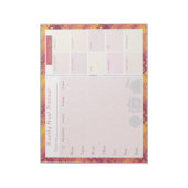 ウィークリーミールプランナー秋レトロ ノートパッド (回転)