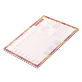 ウィークリーミールプランナー秋レトロ ノートパッド (アングル)