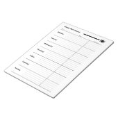 ウィークリーミールプランナー ノートパッド (アングル)