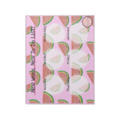 ウィークリーリスト、かわいいスイカのスライス ノートパッド (回転)