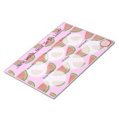 ウィークリーリスト、かわいいスイカのスライス ノートパッド (アングル)